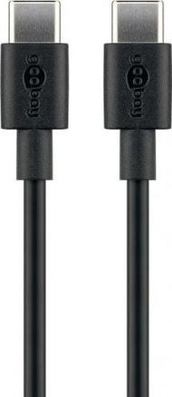 Kabllo USB Goobay USB C në USB C, 2 m, e zezë