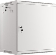 Kabinet muri Lanberg WF01-6412-00S, 19" 12U, ngarkesë 60kg, gri