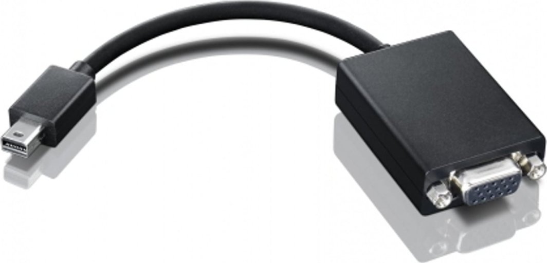 Adapter video Lenovo 03X6402, Mini DisplayPort në VGA, i zi