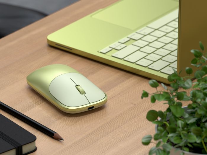 Satechi Slim EX Wireless Mouse, Citrus