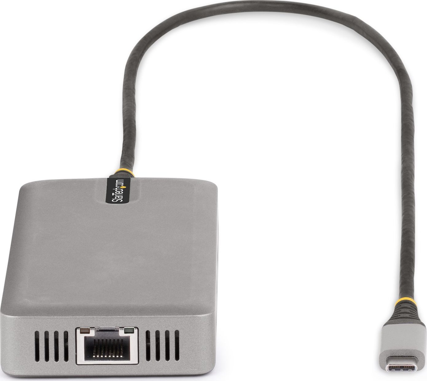 Përshtatës USB C StarTech.com Triple Monitor, 3x video 4K, Hub USB 10Gbps, 100W PD, gri