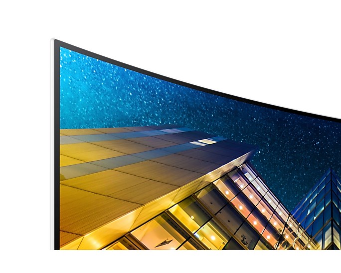 Monitor Samsung 590 UR591C, 31.5", 3840 x 2160, 4K Ultra HD, 60 Hz, i bardhë