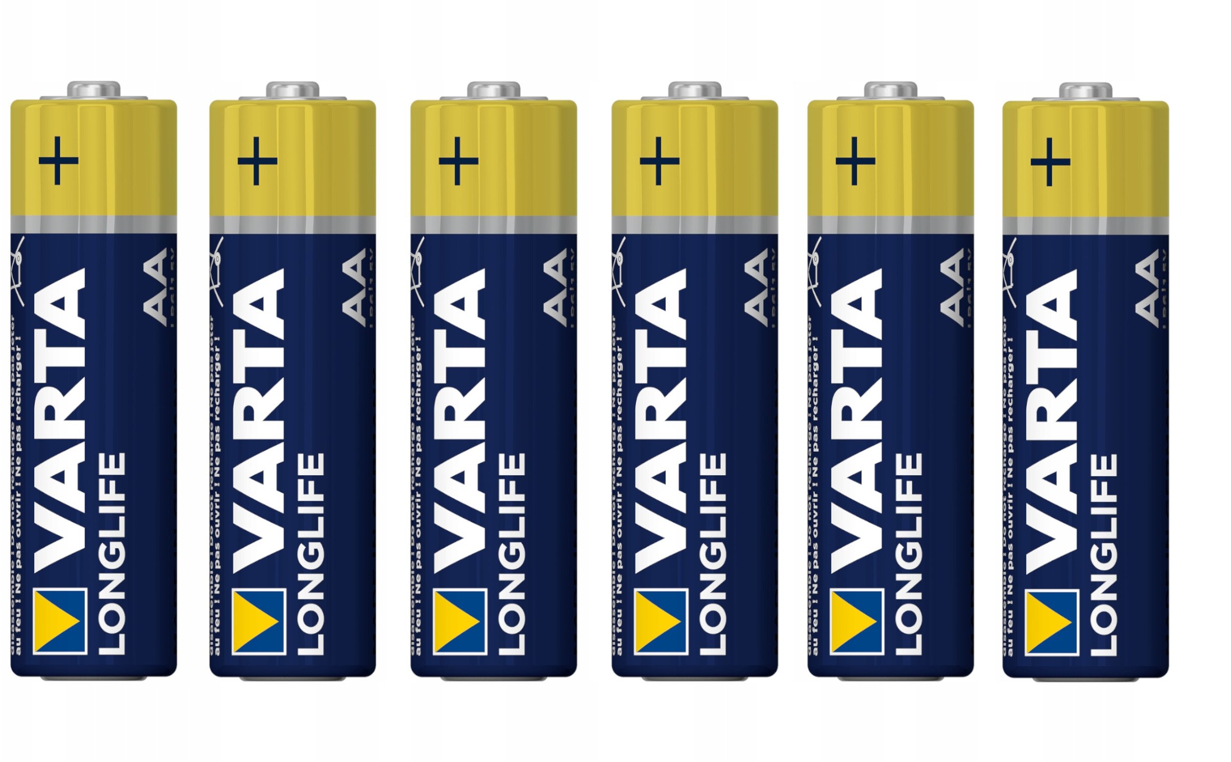Алкални батерии Варта Лонглајф АА, 2800mAh, пакување 6 парчиња