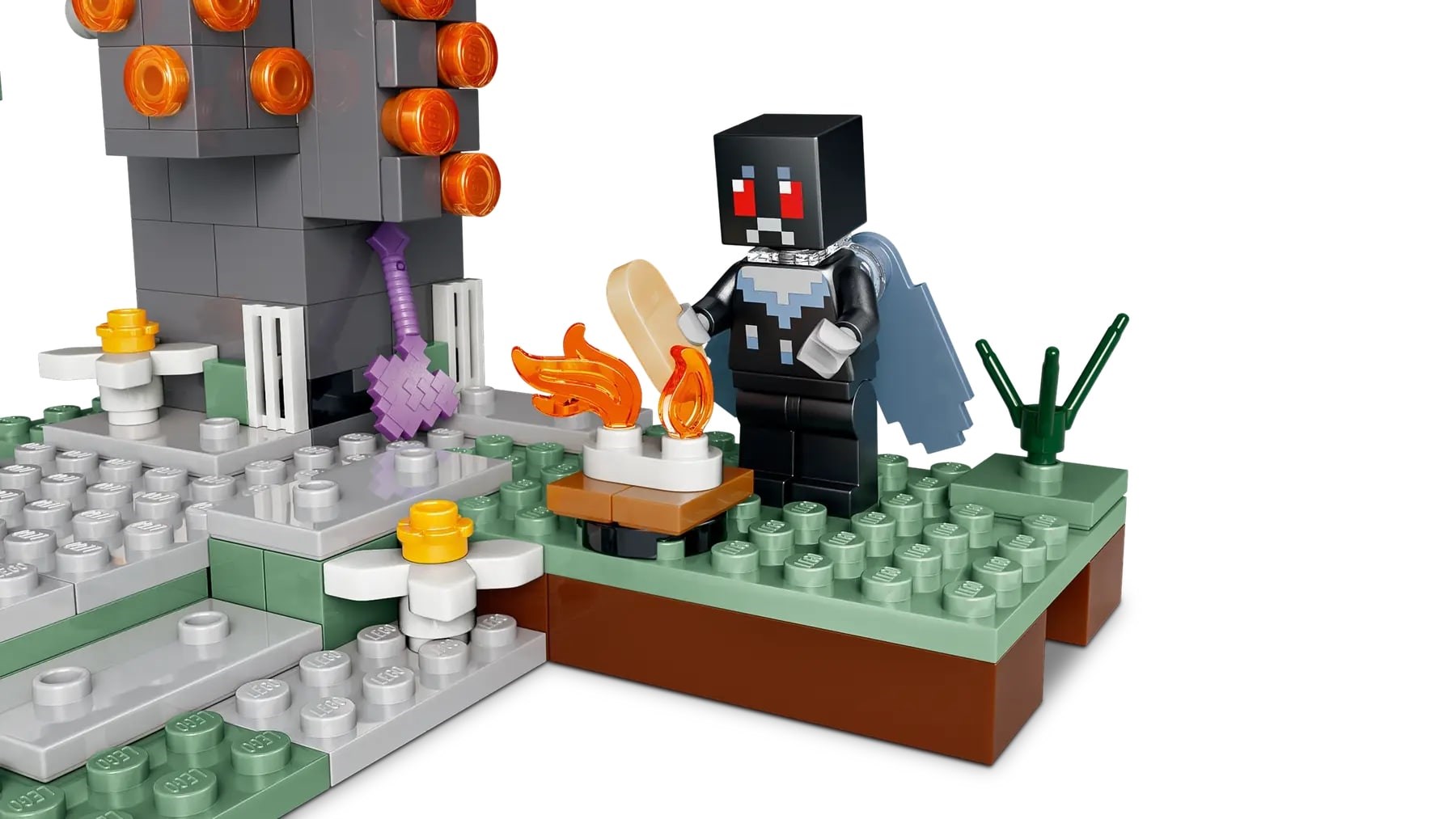Lodër ndërtimi LEGO Minecraft 21586 The Pale Garden, set ndërtimi, shumëngjyrëshe