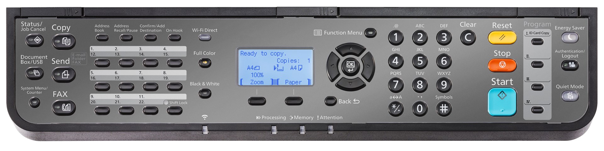 Printer multifunksional Kyocera ECOSYS MA2100cfx, A4, 21 ppm, i bardhë