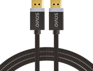 Kabllo DisplayPort Savio CL-166, 2m, 8K, e zezë