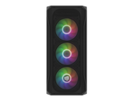 Kasa kompjuterike Fury Shobo SH4F, ATX Mid Tower, 4 ventilatorë RGB, xham i temperuar, e zezë