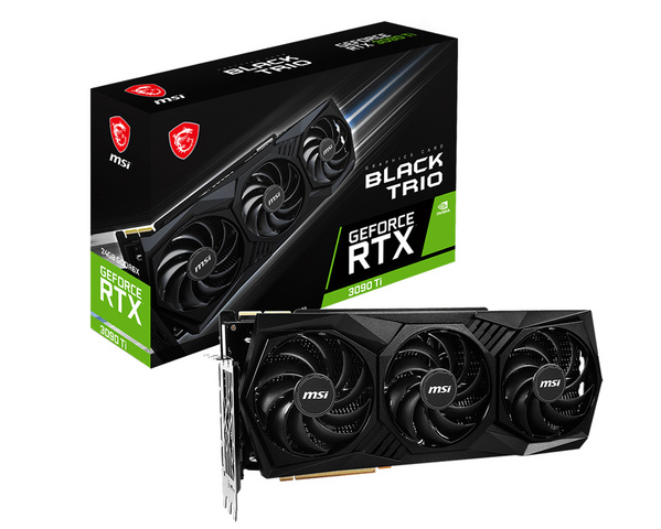 Kartelë grafike MSI GeForce RTX 3090 Ti Gaming X TRIO, 24GB GDDR6X, e zezë