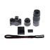 Kamerë mirrorless Canon EOS R50, lente RF S 18 45mm, lente RF 75 300mm, e zezë