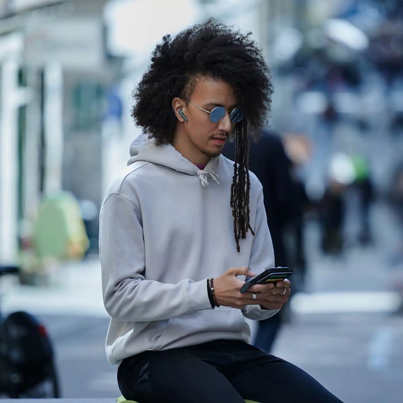 Kufje in-ear wireless Defunc True Lite, Bluetooth, me mikrofon, blu