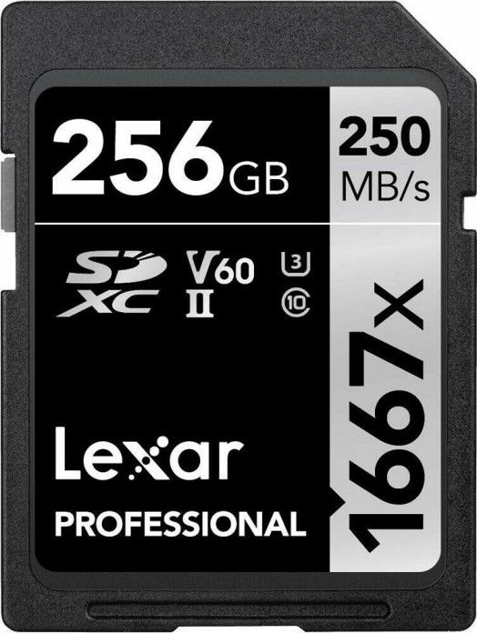 Kartë memorie Lexar Professional 1667x SDXC, 256GB, UHS-II U3 V60