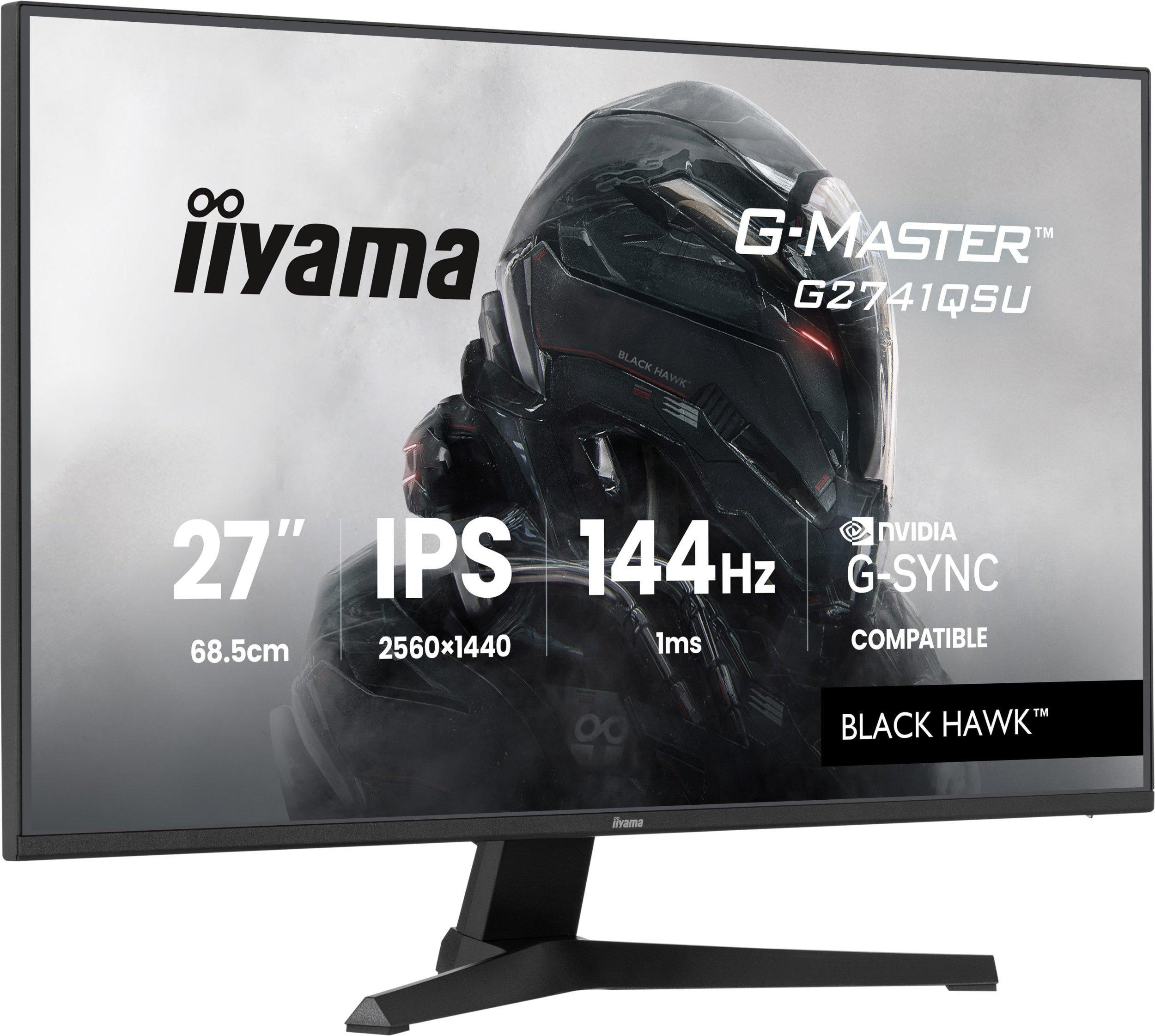 Monitor gaming Iiyama G-MASTER G2741QSU-B1, 27", QHD 144Hz, i zi
