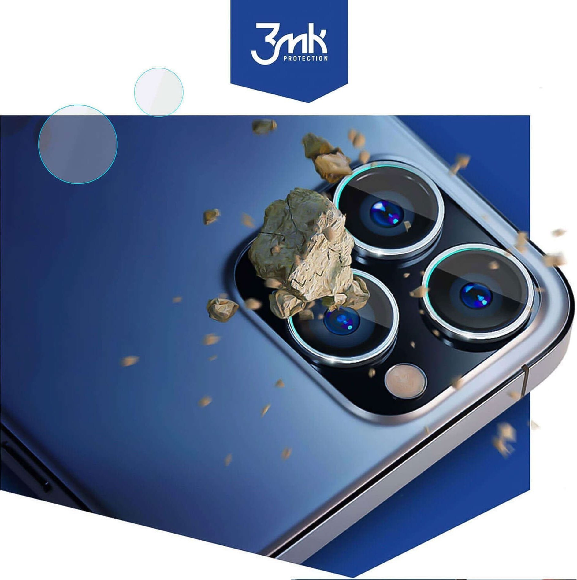 Mbrojtës kamere 3mk Lens Protection për Xiaomi Redmi Note 13 Pro Plus 5G, xham hibrid 7H, 0.2 mm, transparent