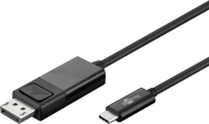 Kabllo Goobay USB-C në DisplayPort, 1.2 m, e zezë