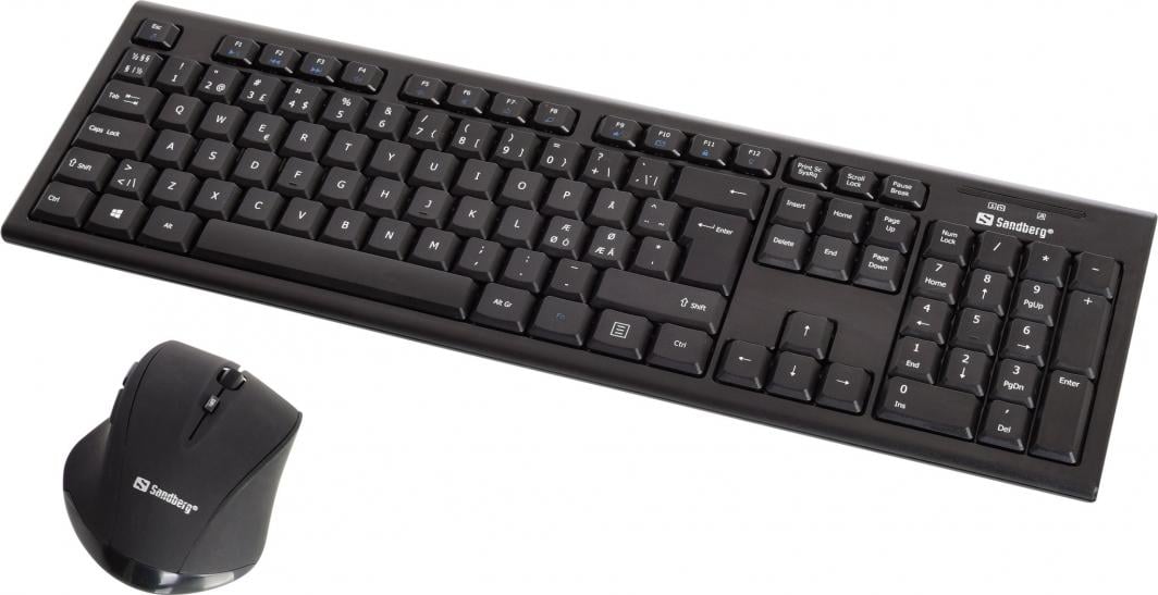 Set tastierë dhe maus nor Wireless, për zyrë, i zi