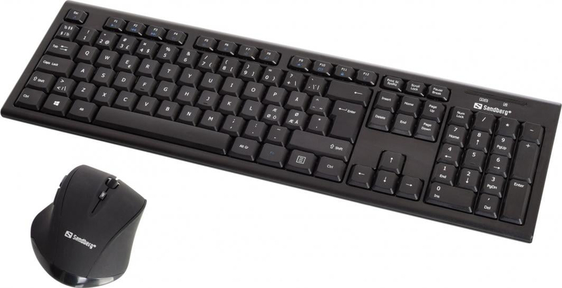 Set tastierë dhe maus nor Wireless, për zyrë, i zi