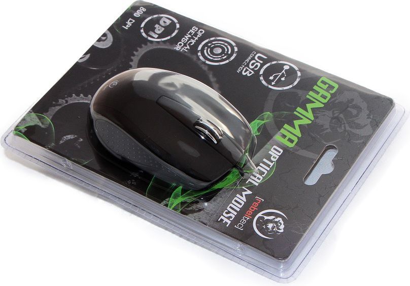Maus Rebeltec Gamma, me kabllo, USB, i zi