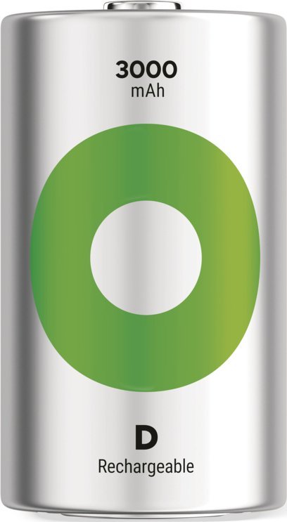 Bateri rikarikueshme GP ReCyko GPRHC30DC002, NiMH D, 3000mAh, paketim 2 copë