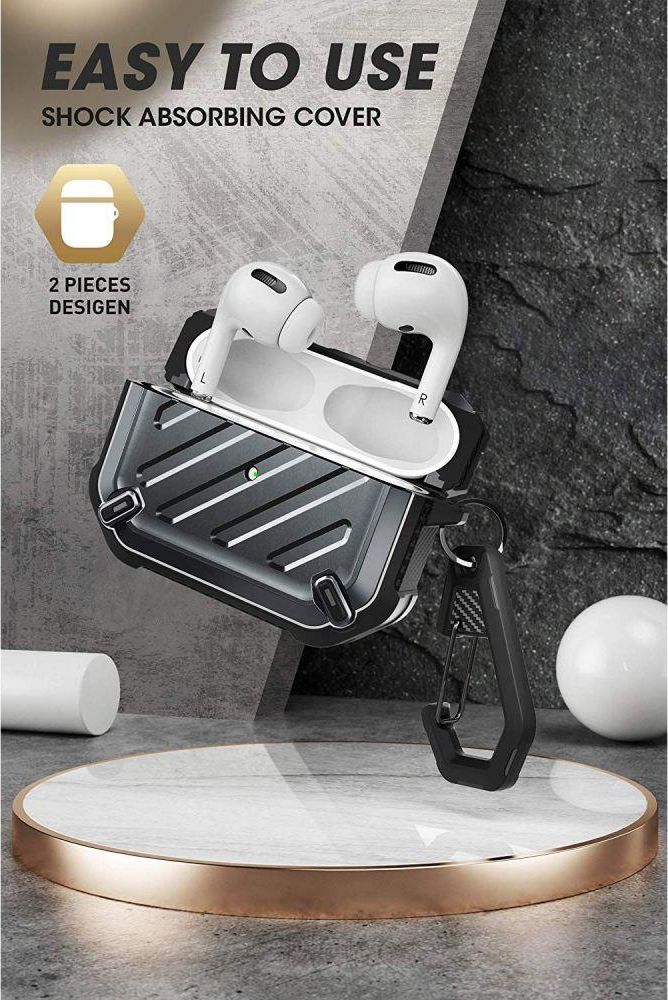 Kuti mbrojtëse Supcase Unicorn Beetle Pro për AirPods Pro, e zezë
