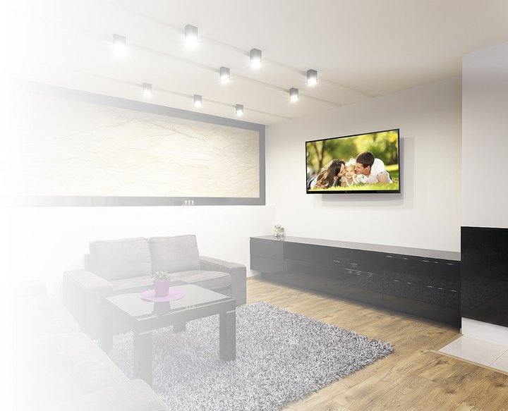 Mbajtëse GoGen L për TV 32-55'', i zi