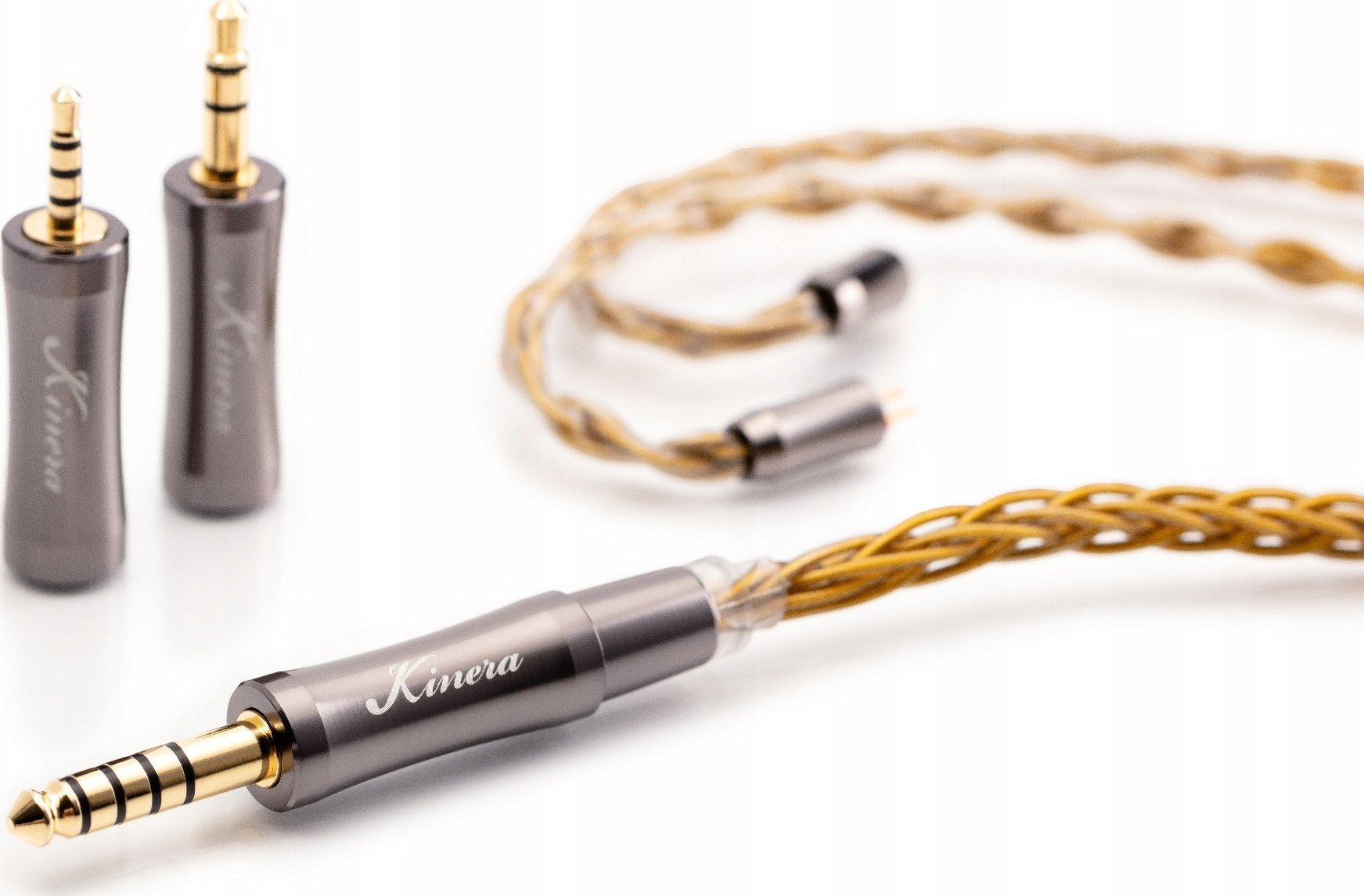 Kabllo kufjesh Kinera Gleipnir, 6N OCC e veshur me ar, konektorë 2.5mm 3.5mm 4.4mm, modulare