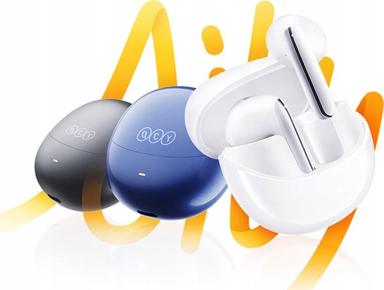 Kufje wireless QCY AilyBuds Pro+ HT10 Pro, ANC, Bluetooth 5.3, blu