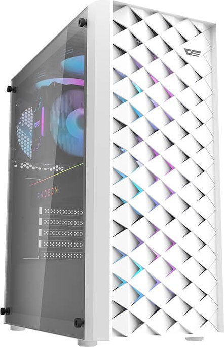 Kasë Darkflash DK351, e bardhë, Midi Tower