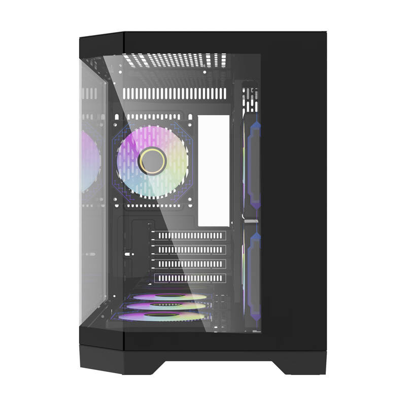 Kuti kompjuteri DarkFlash FT418, M-ATX Mini Tower, 6 ftohës RGB, e zezë