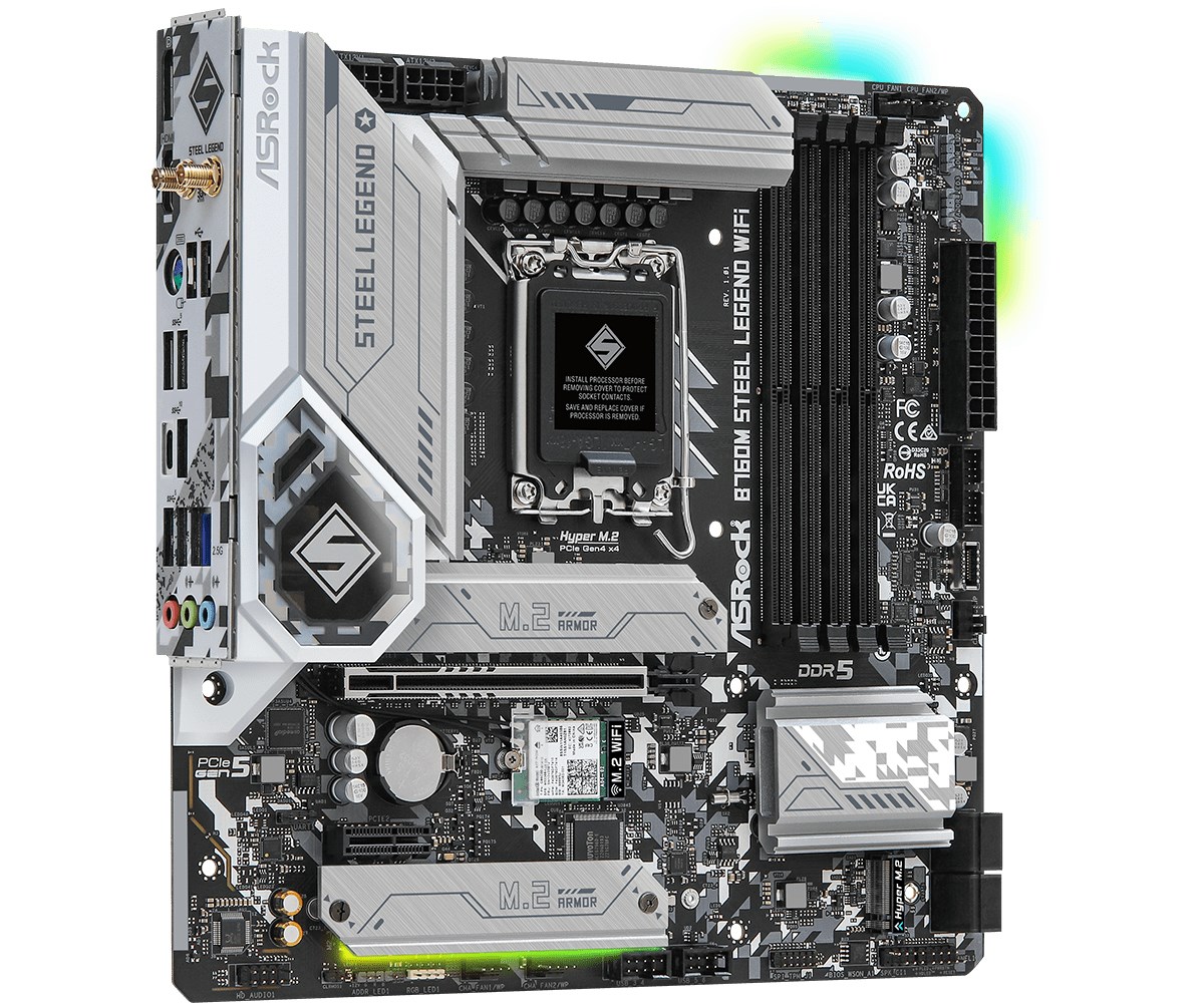 Pllakë amë Asrock B760M Steel Legend WiFi Intel B760 LGA 1700 micro ATX