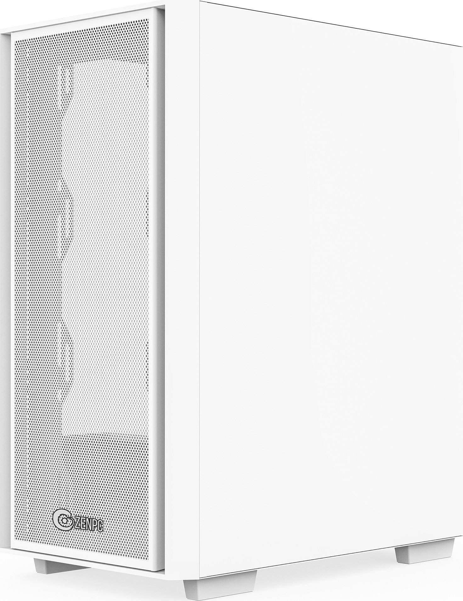 Kullë PC Zenpc Z1 Mesh ARGB TG, Midi Tower, 4 ventilatorë ARGB, e bardhë