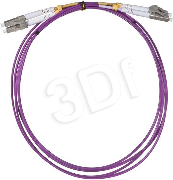 Kабел оптички влакна Alantec Patch Cord MM OM4, LC LC Duplex 50/125, 2.0m, виолетов