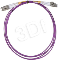 Kабел оптички влакна Alantec Patch Cord MM OM4, LC LC Duplex 50/125, 2.0m, виолетов