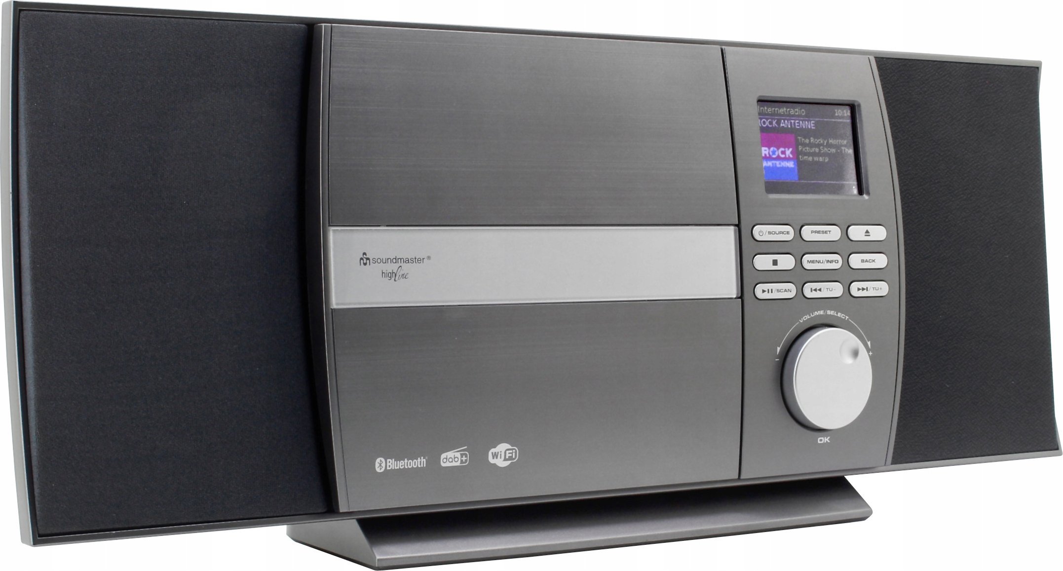 Stereo sistem Soundmaster ICD1010AN, DAB+/FM, CD MP3 USB Bluetooth, montim në mur