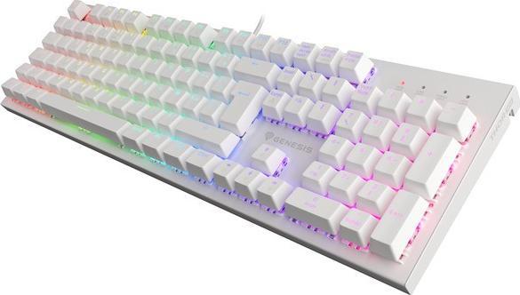 Tastierë mekanike Genesis Thor 303, Outemu Brown, RGB, e bardhë