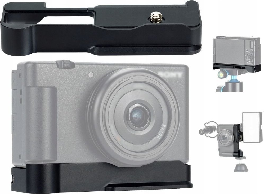 Dorëz kamerë JJC HG ZV1F, metal, për Sony ZV1F, e zezë