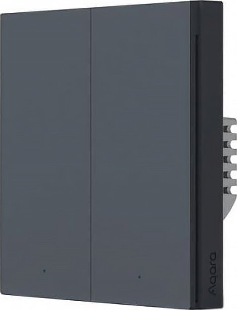 Çelës i mençur muri Aqara H1 WS-EUK02-G, 2 taste, Zigbee 3.0, gri Space