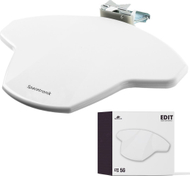 Antena TV Spacetronik DVB-T2 EDIT LTE 5G, për shtëpi dhe camper, pjatë + antenë