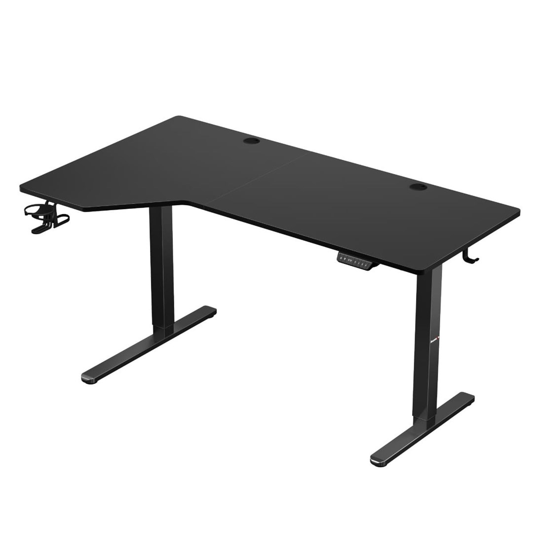 Tavolinë elektrike Huzaro Hero 9.1, 145 x 60 cm, lartësi 72-120 cm, e zezë