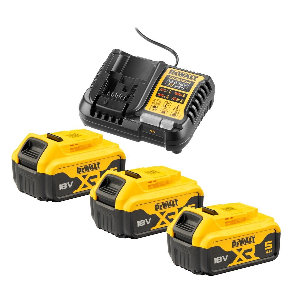 Set veglash pa kabllo Dewalt DCK429P3T, 18V XR, 3x5.0Ah, me kuti TSTAK