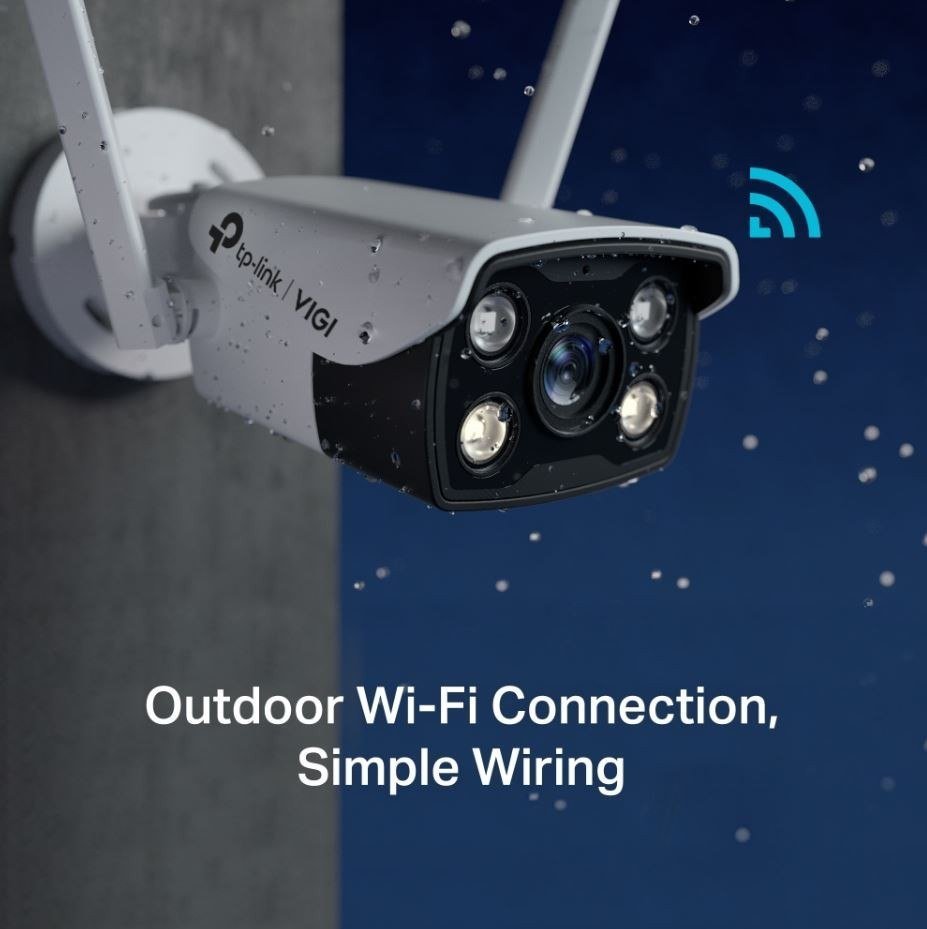 Kамера IP TP-Link VIGI C340-W, 4MP, Wi-Fi и етернет, бела