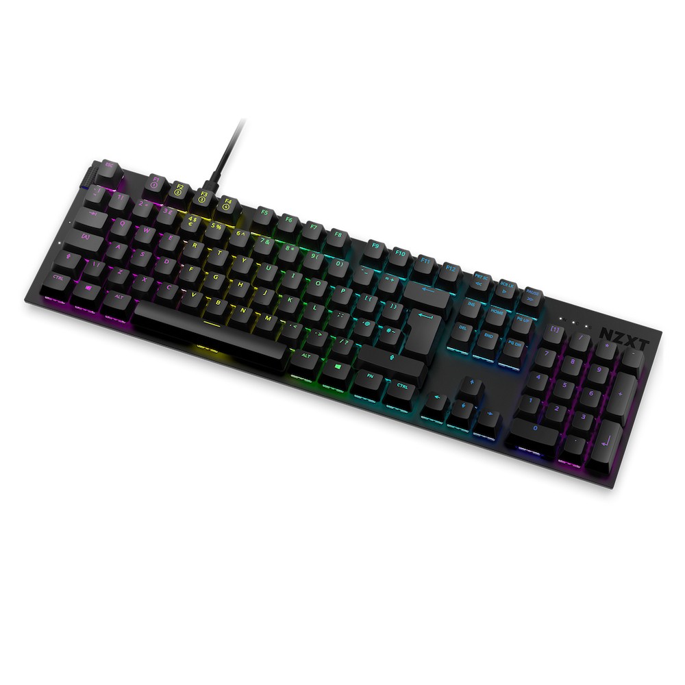 Tastierë NZXT Function KB-1FSUK-BR - USB, e zezë