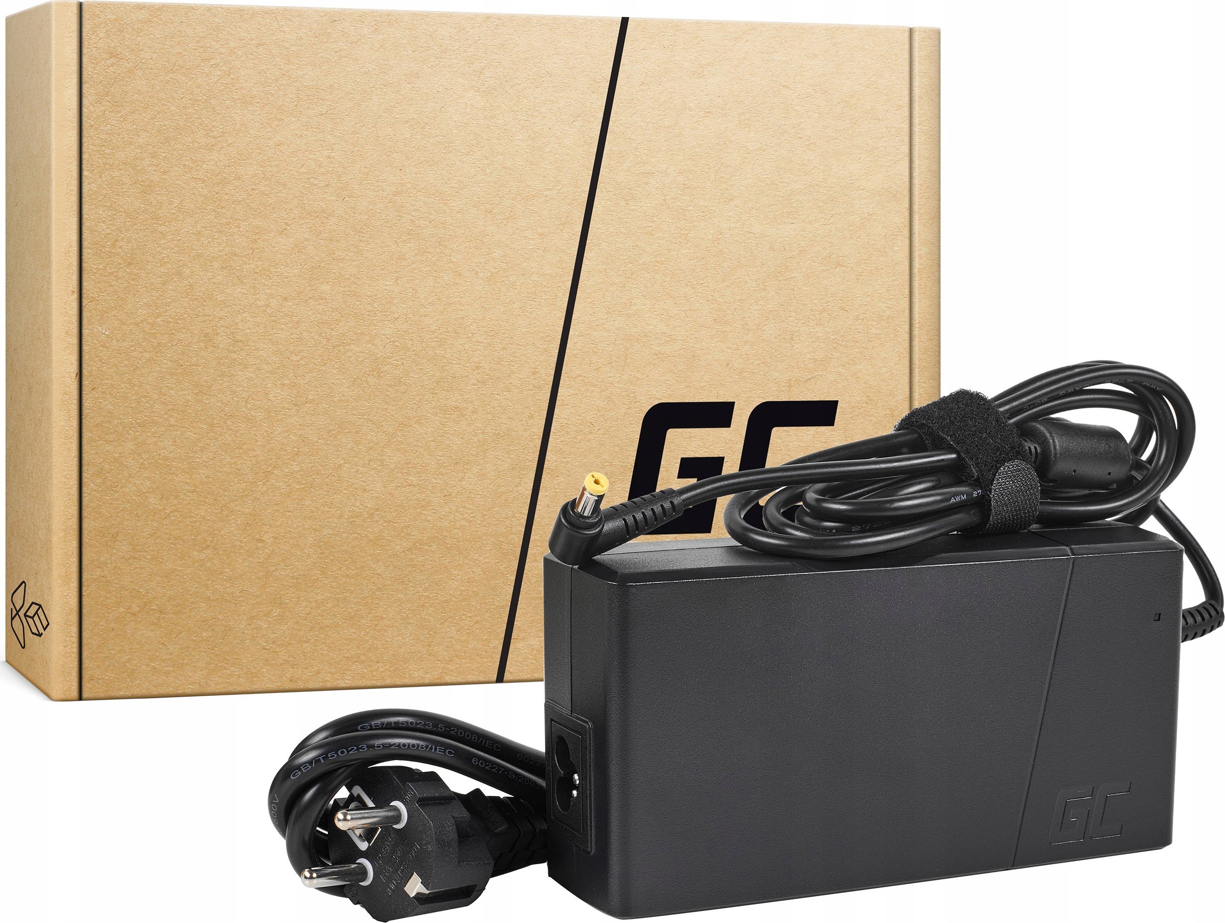 Karikues universal për laptop Green Cell AD144P, 180W, i zi