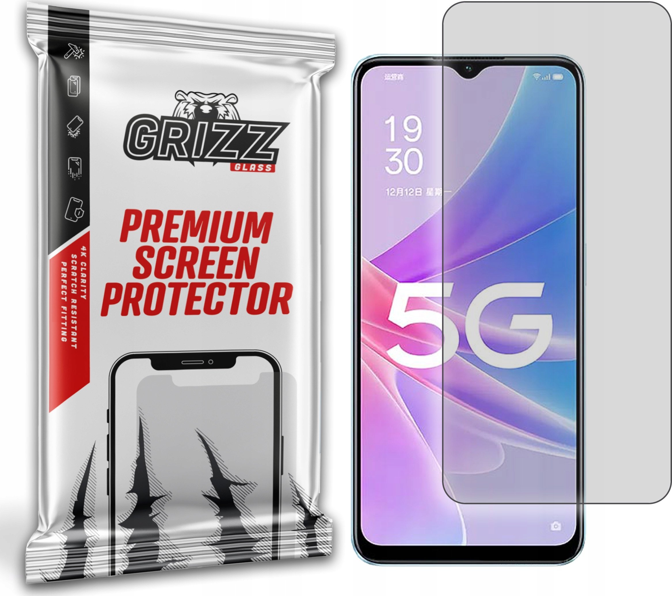Folie mbrojtëse matte GrizzGlass PaperScreen për Oppo A58x 5G