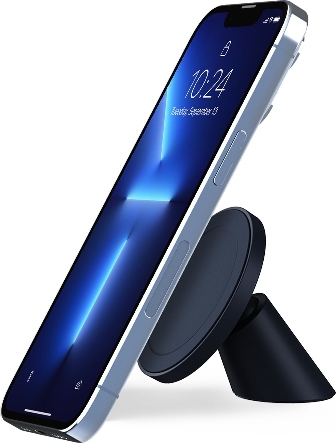 Mbajtëse magnetike për veturë iOttie Velox MagSafe Magnetic Flush Mount, për smartphone, Mini, e zezë