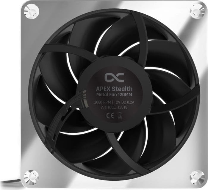 Ftohës Alphacool Apex Stealth Metal, 120 mm, i argjendtë