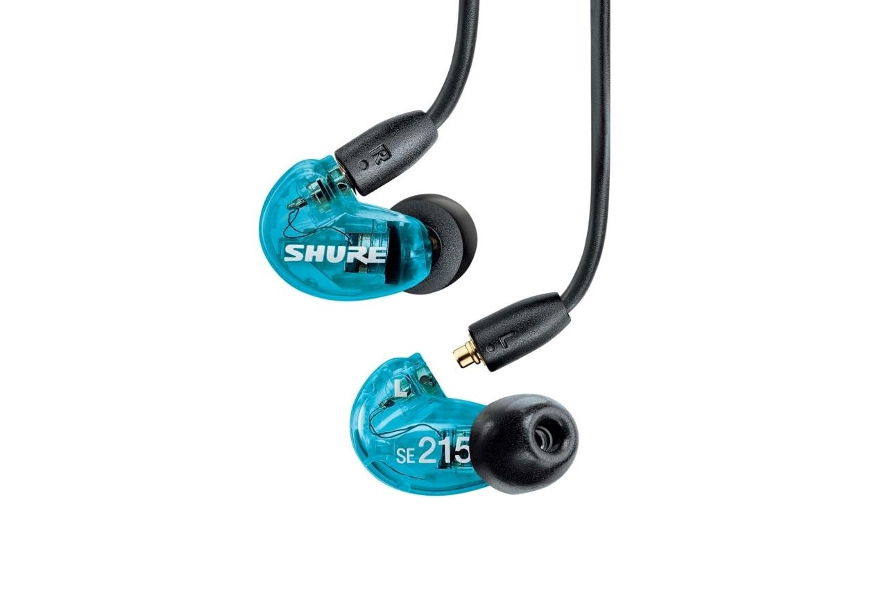 Слушалки Shure AONIC 215, во уво, сини