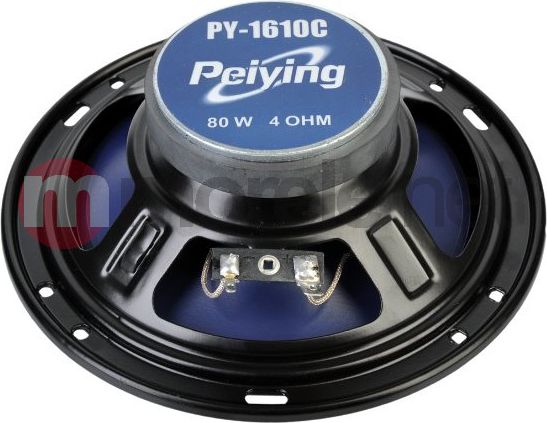 Altoparlantë për veturë PeiYing PY-1610C, 80W, 16 cm, të zinj