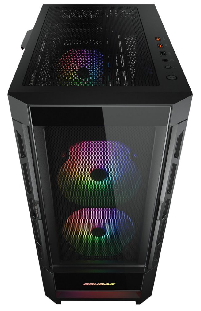 Kasë COUGAR PC DUOFACE Pro Mid Tower, 2 x ARGB 140mm, 1x 120mm, e zezë