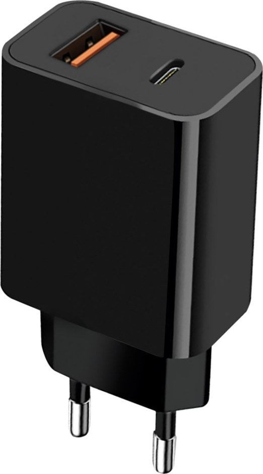 Полнач за ѕид Vakoss Msonic MY6635K, USB и USB C, 20W, црн