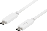 Kabllo USB Deltaco USB-C në USB-C USBC-1502M, 1m, USB 3.2 Gen 1, e bardhë
